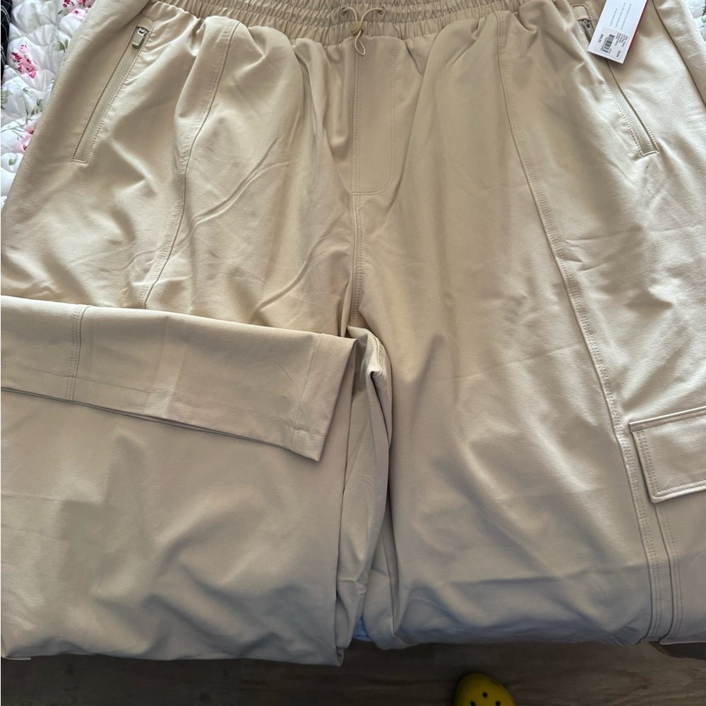 Lane Bryant Tan Wide Leg Pants